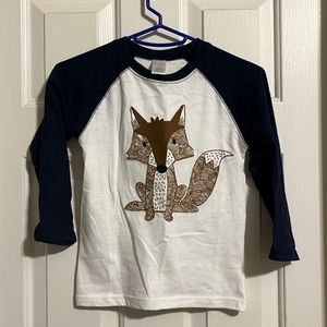 Gymboree boys size 4T fox shirt